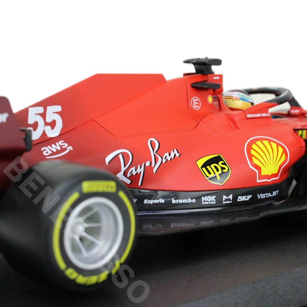 Bburago 1/18スケール フェラーリ SF21 C.サインツ 2021 BR-18-16809CS