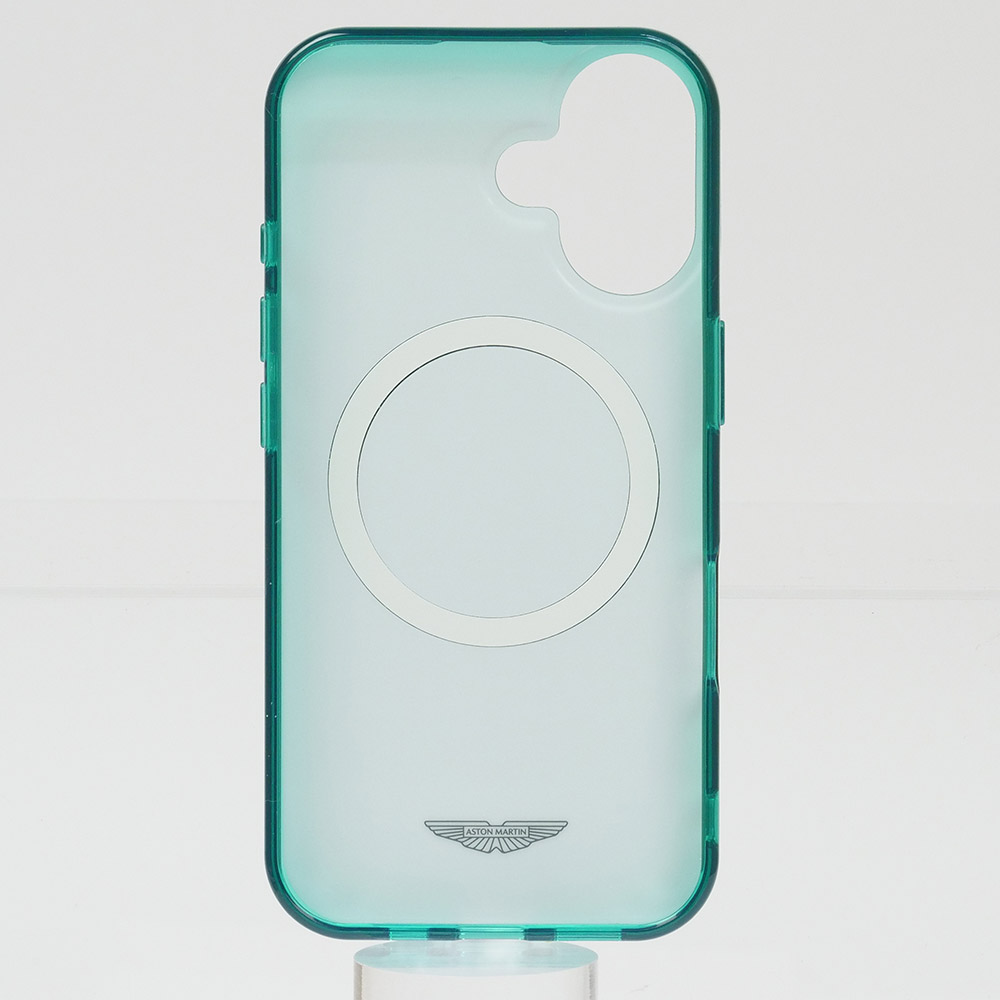 アストンマーチン iPhone16 マグセーフ IML バックカバー ロゴ/サークル グリーン ASHMP16SUBKN