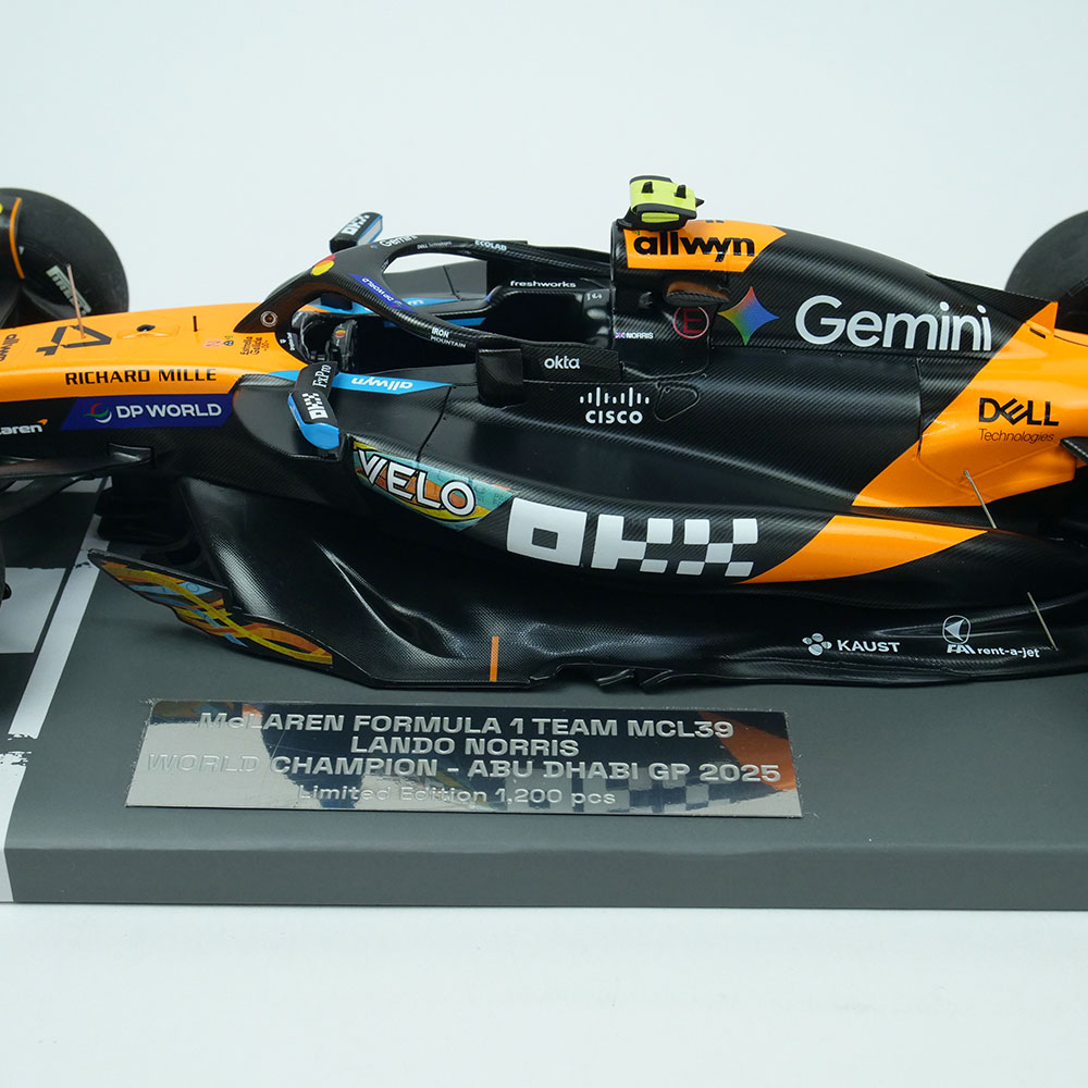 MINICHAMPS 1/18スケール マクラーレン F1 Team MCL39 L.ノリス アブダビGP 2025 ワールドチャンピオン 537254104