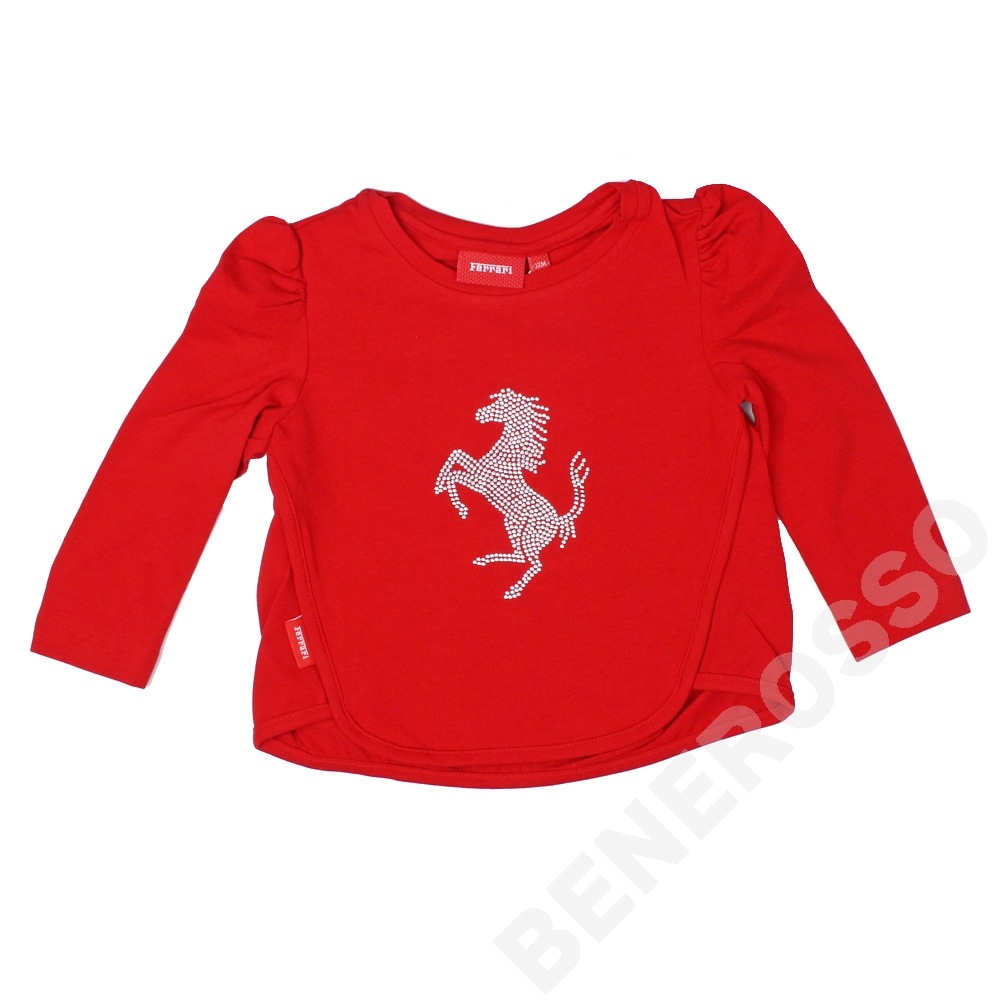 フェラーリ ベビー プランシングホース LS Tシャツ 12ケ月 レッド 