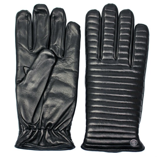 ランボルギーニ ストライプ ステッチ レザー グローブ ブラック 9011106LLB000