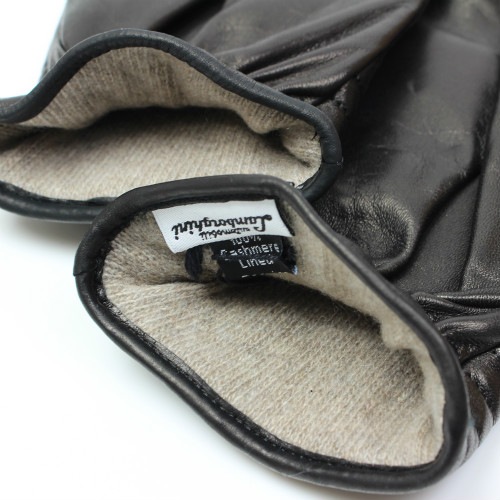 ランボルギーニ ストライプ ステッチ レザー グローブ ブラック 9011106LLB000