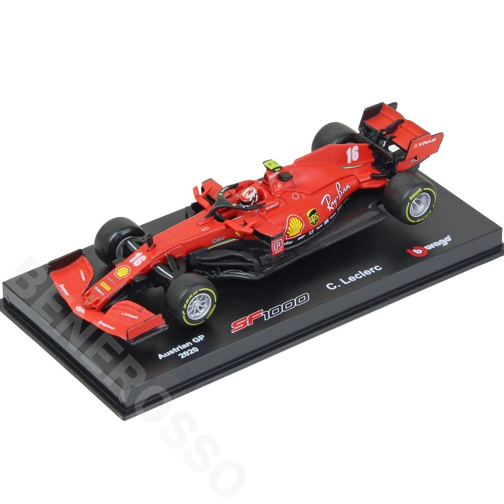 BBURAGO 1/43スケール フェラーリ SF1000 C.ルクレール 2020 オーストリアGP（ドライバー付）BR-43-36819AT16