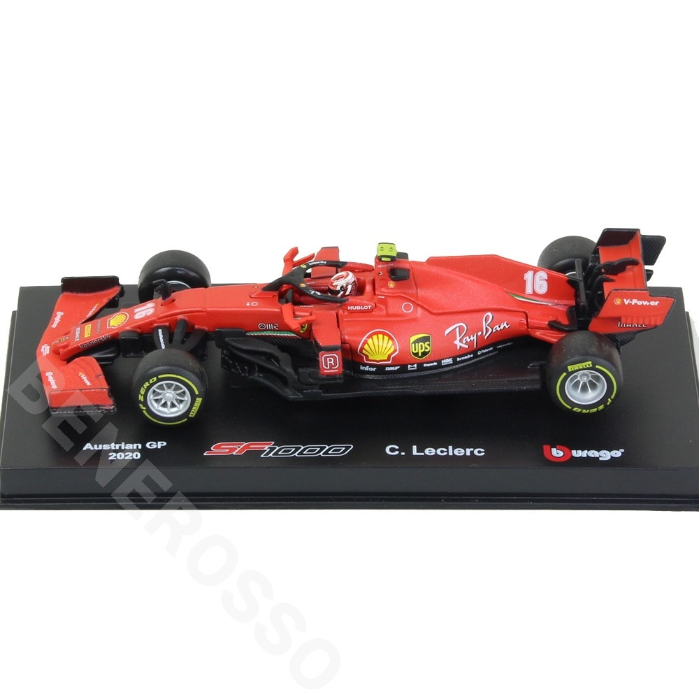 BBURAGO 1/43スケール フェラーリ SF1000 C.ルクレール 2020 オーストリアGP（ドライバー付）BR-43-36819AT16