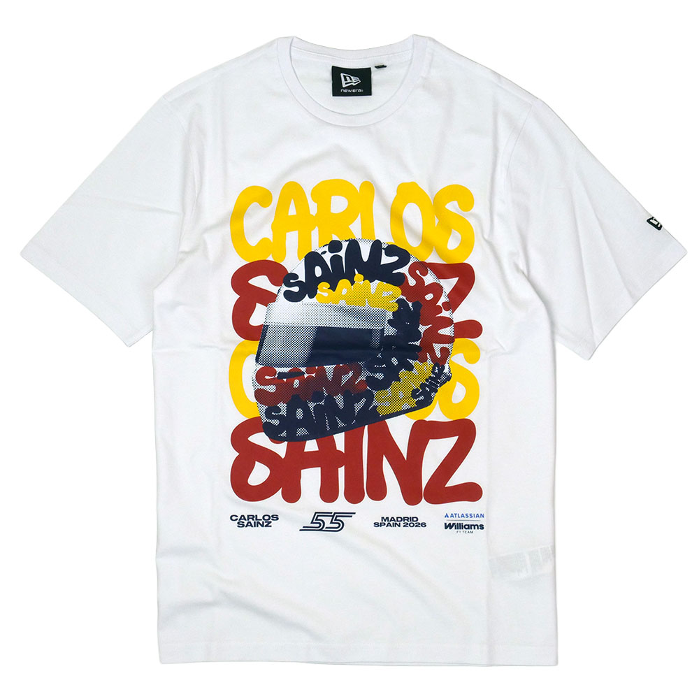 アトラシアン ウィリアムズ F1チーム NewEra C.サインツ マドリードGP Tシャツ 2026 ホワイト 60984843