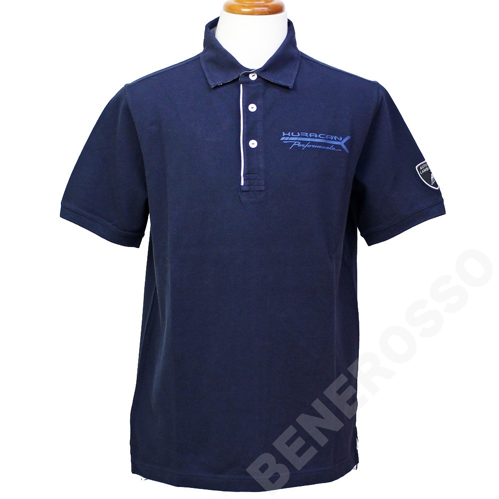 ランボルギーニ メンズ Huracan ペルフォルマンテ ポロ ネイビー（Blu Achelouse）9012178CCU194 