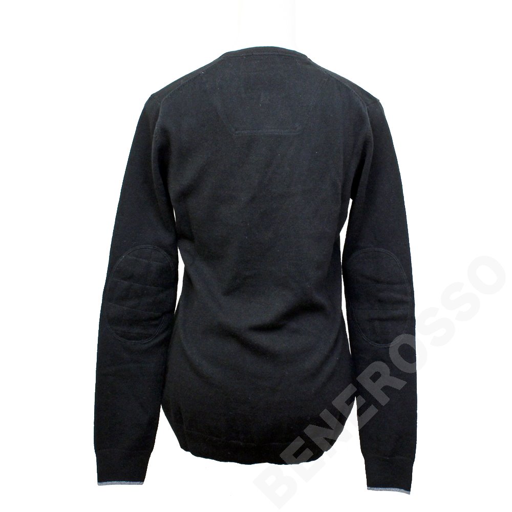 フェラーリ レディース Vネック ジャンパー ブラック