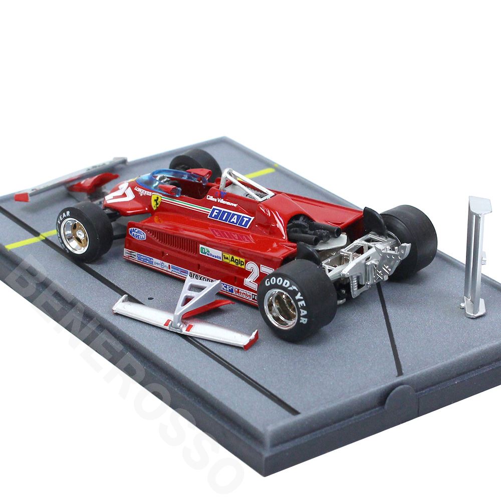 brumm 1/43スケール フェラーリ 126CK G.ヴィルヌーヴ ウイング セットアップ 1981年イストラナ空港 AS46