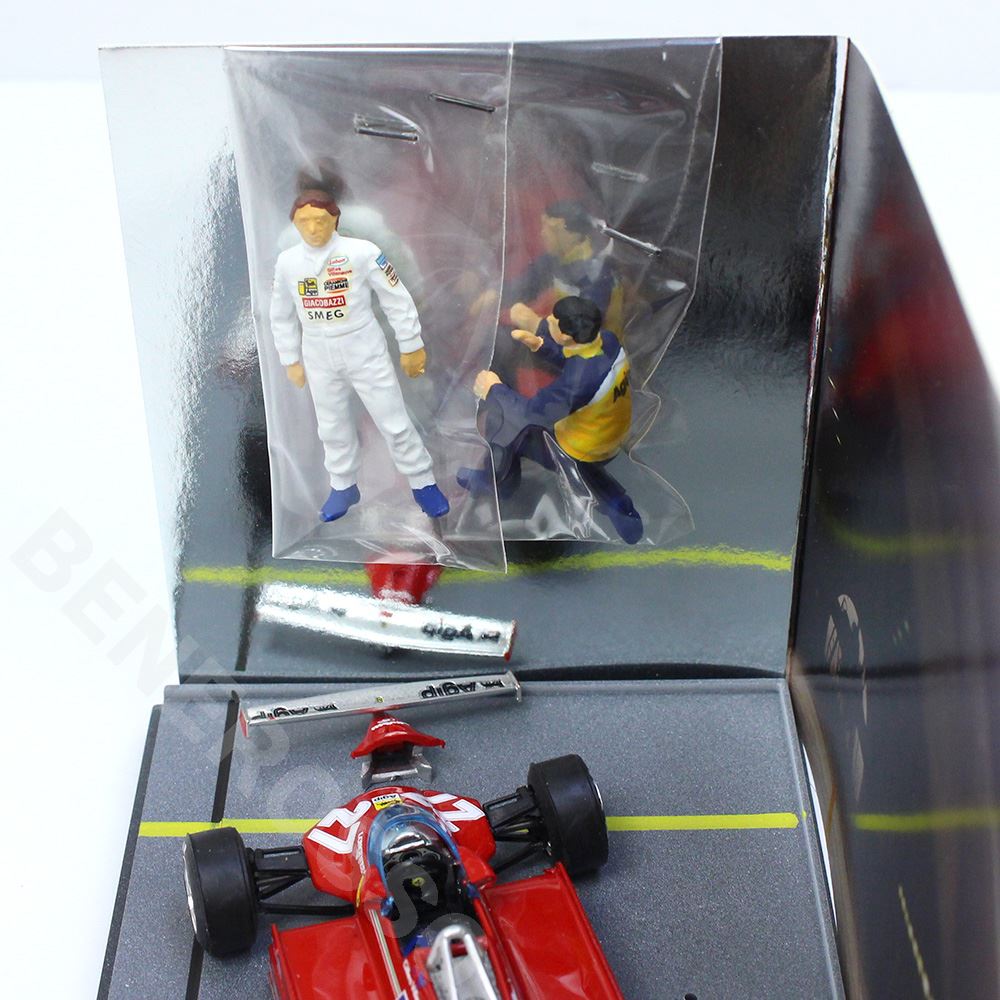 brumm 1/43スケール フェラーリ 126CK G.ヴィルヌーヴ ウイング セットアップ 1981年イストラナ空港 AS46