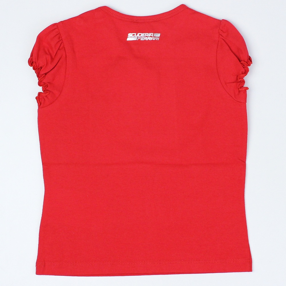 フェラーリ インファント ビッグスクデット グリッター Tシャツ レッド