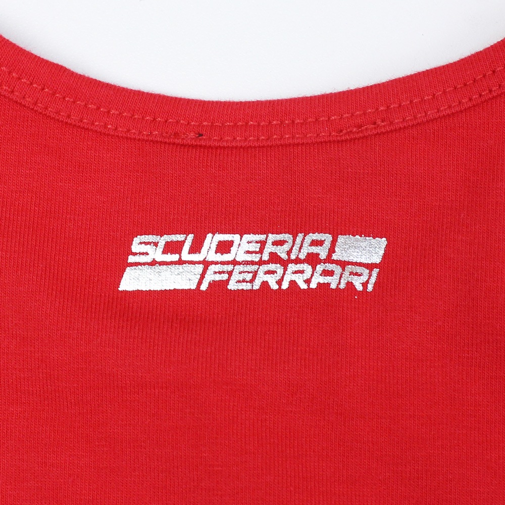 フェラーリ インファント ビッグスクデット グリッター Tシャツ レッド