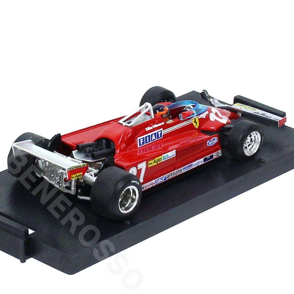 brumm 1/43スケール フェラーリ 126CK G.ヴィルヌーヴ 1981年 カナダGP Lap39～54 R436-CH