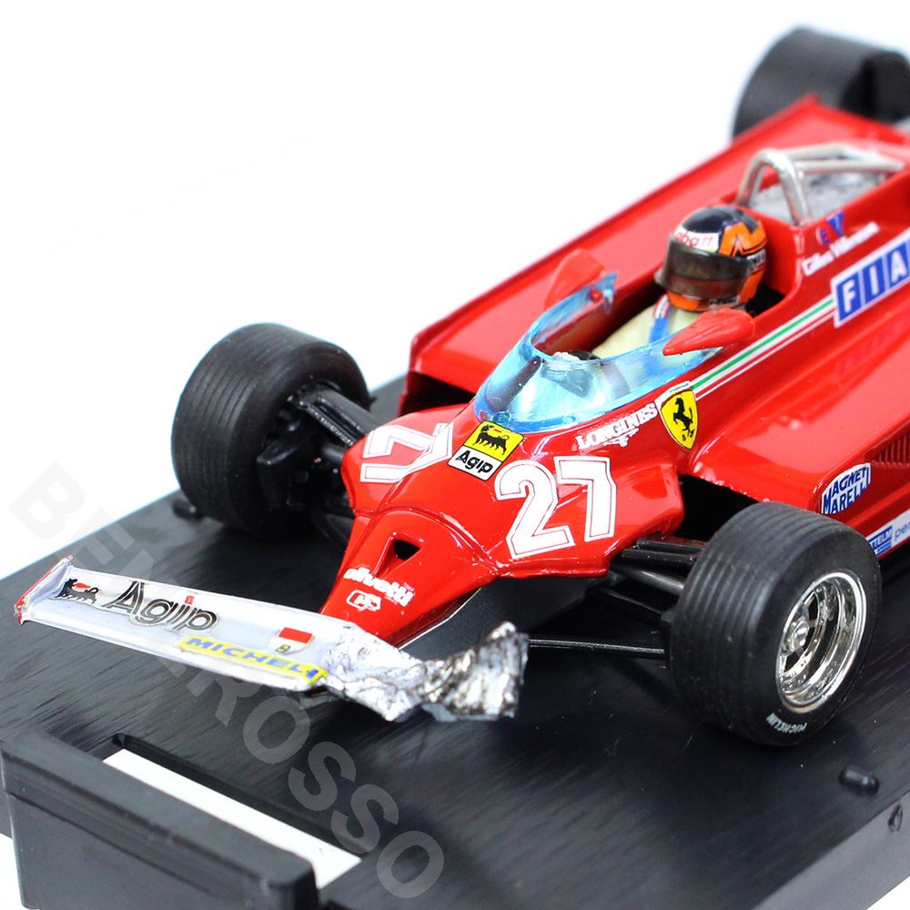 brumm 1/43スケール フェラーリ 126CK G.ヴィルヌーヴ 1981年 カナダGP Lap39～54 R436-CH