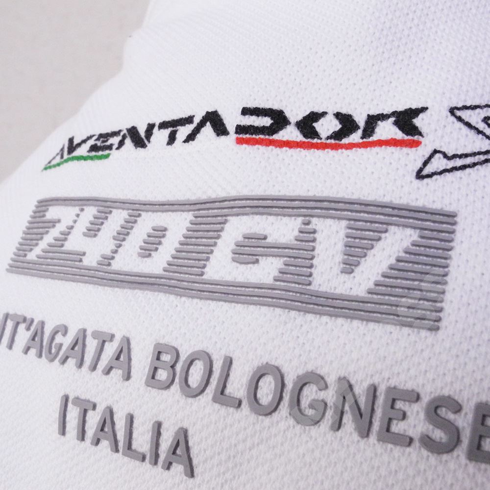 ランボルギーニ メンズ アヴェンタドールS ソリッド ピケ ポロ ホワイト（Bianco Isi）9012181CCW086 