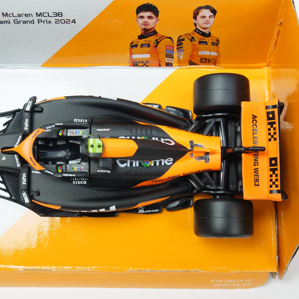 Bburago 1/43スケール マクラーレン F1 チーム MCL38 マイアミGP 2024