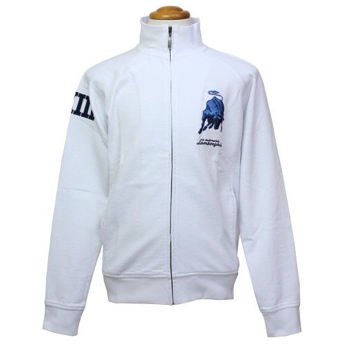 ランボルギーニ メンズ Bull LXIII ジップアップセーター ホワイト 9009558CCW035
