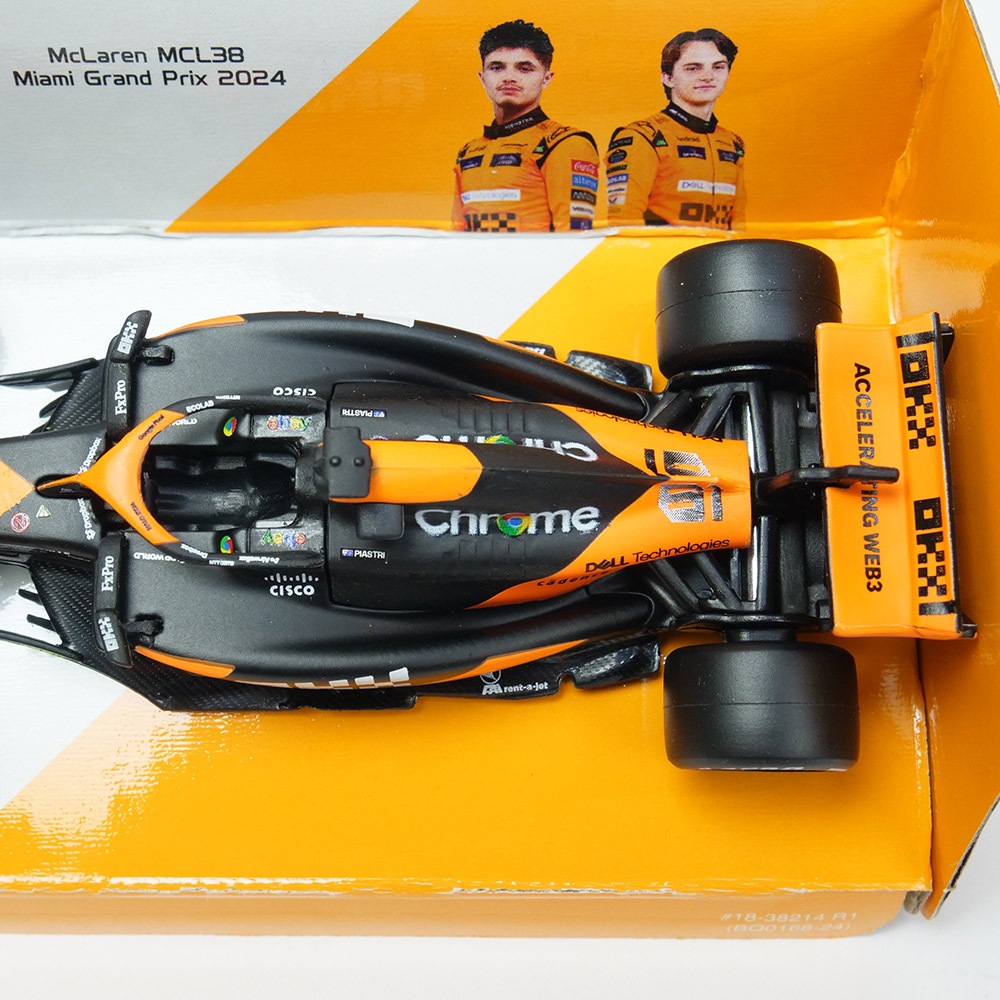 Bburago 1/43スケール マクラーレン F1 チーム MCL38 マイアミGP 2024