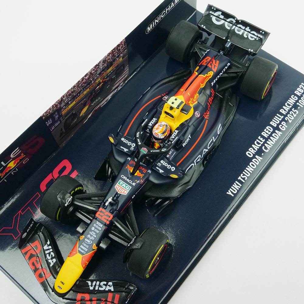 タイム アタックシー / 5パック限定 / ダークレッドメタ MINICHAMPS 1/43スケール オラクル レッド ブル レーシング RB21 角田