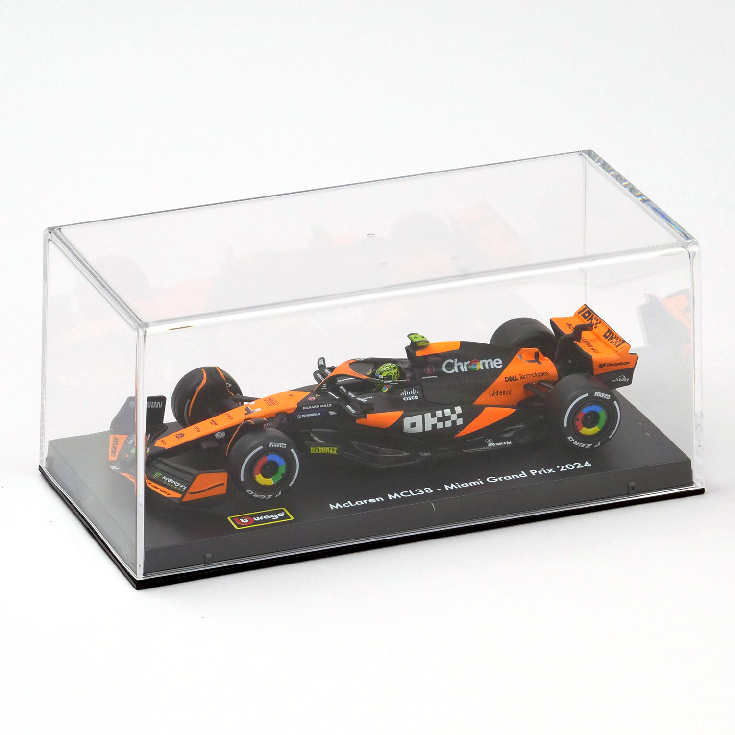 Bburago 1/43スケール マクラーレン F1 チーム MCL38 マイアミGP 2024