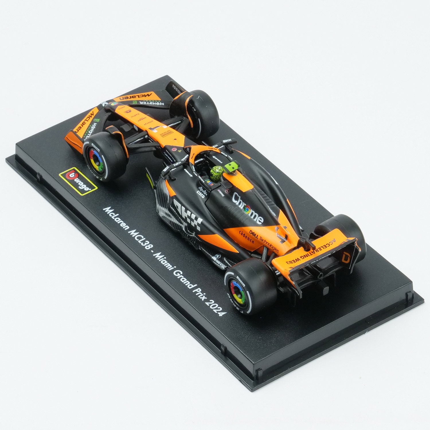 Bburago 1/43スケール マクラーレン F1 チーム MCL38 マイアミGP 2024