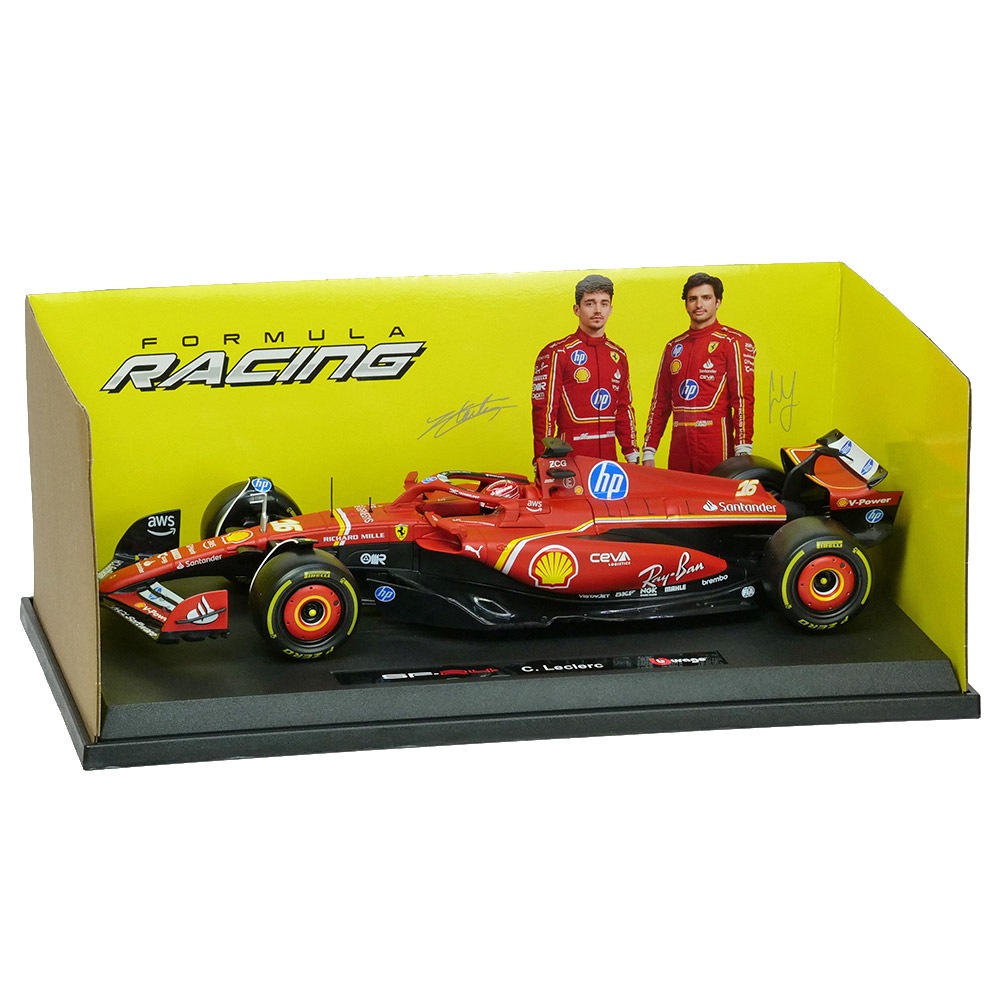 BBURAGO 1/18スケール フェラーリ SF24 C.ルクレール #16 2024 レッド 18-16815CL
