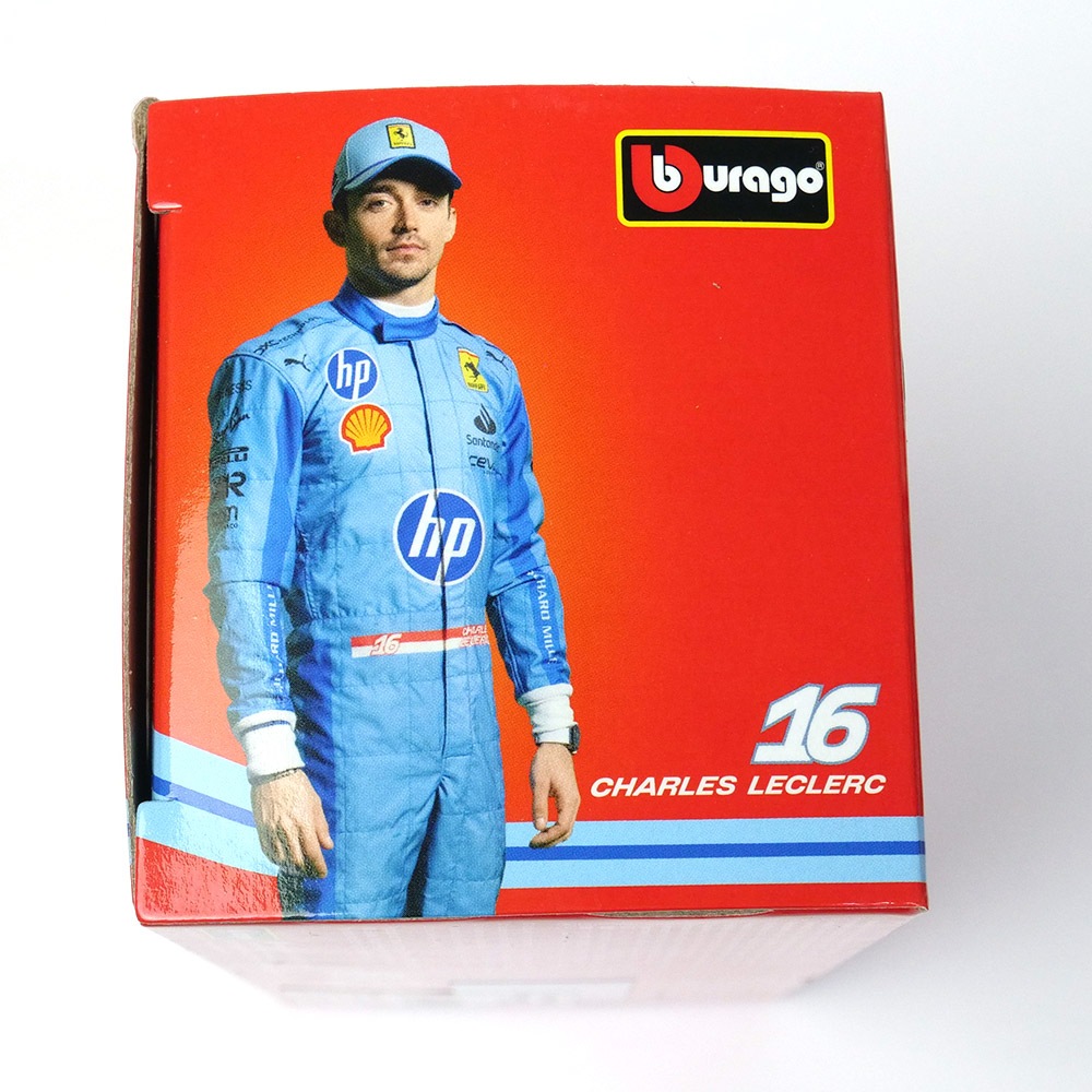 Bburago 1/43スケール フェラーリ SF-24 マイアミGP 2024 #16 C.ルクレール ウィンドウボックス レッド 18-36844LMIA