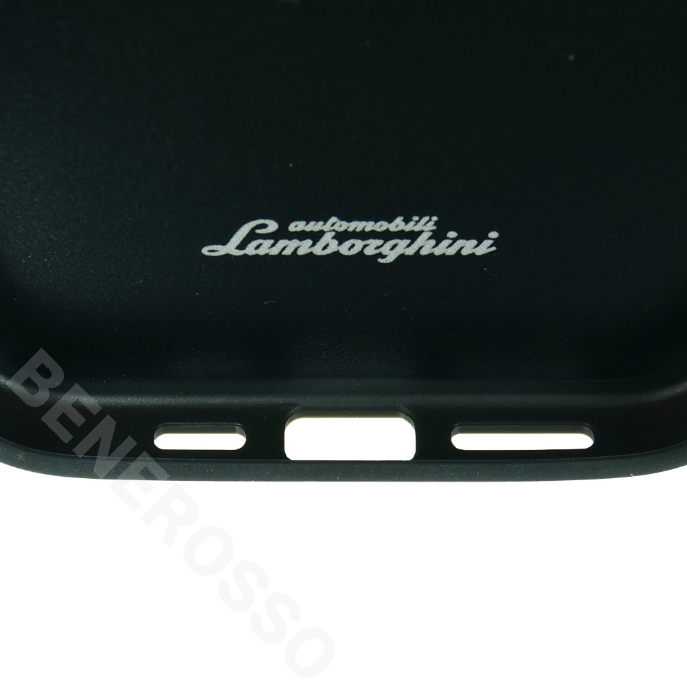 ランボルギーニ iPhone 15Pro レザー バックカバー ウラカン D16 オレンジ LB-TPUPCIP15P-HU/D16-OE