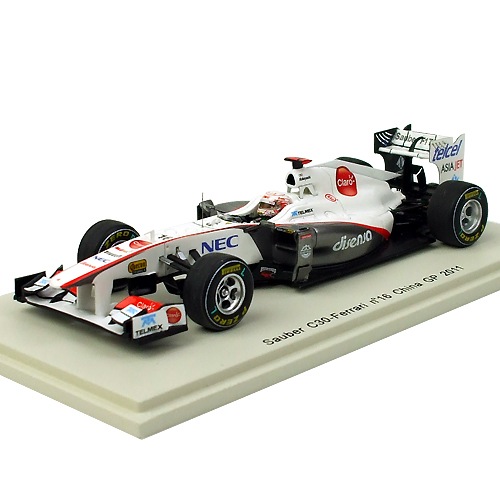 Spark 1/43スケール ザウバー C30 #16 小林可夢偉 2011 中国GP S3018