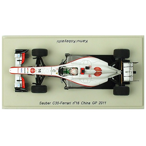 Spark 1/43スケール ザウバー C30 #16 小林可夢偉 2011 中国GP S3018
