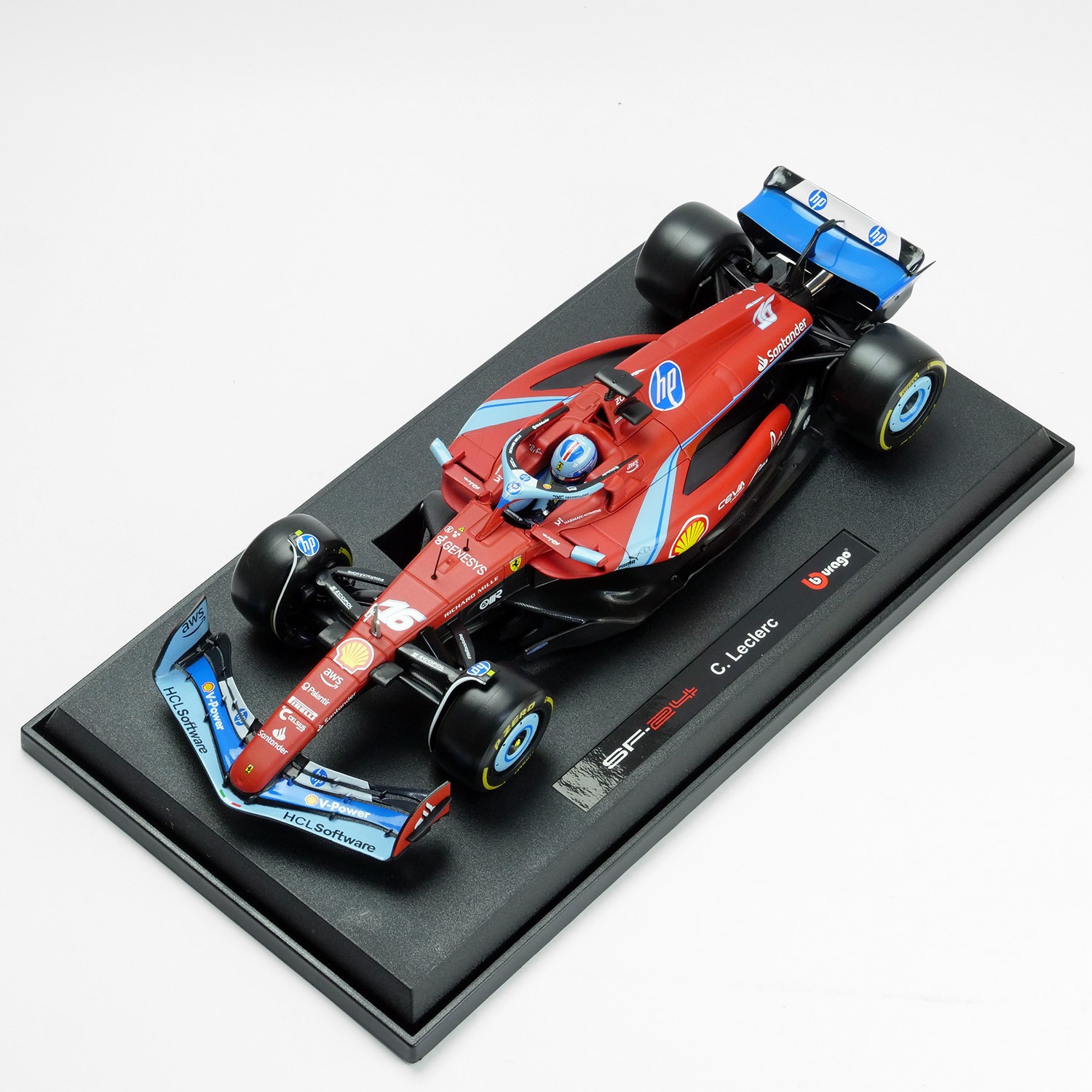 Bburago 1/18スケール フェラーリ SF-24 マイアミGP 2024 #16 C