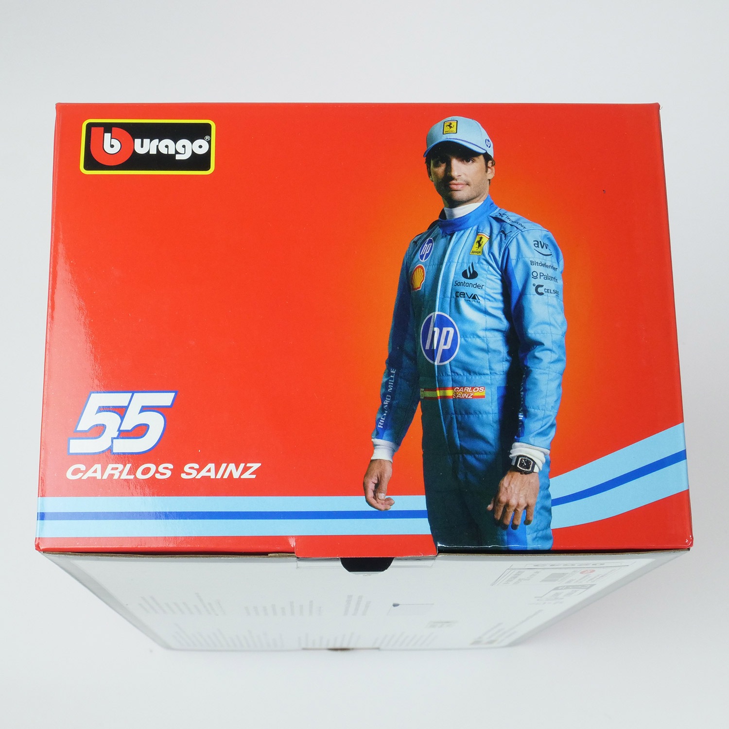 Bburago 1/18スケール フェラーリ SF-24 マイアミGP 2024 #55 C.サインツ ドライバー付 レッド 18-16815SMIA