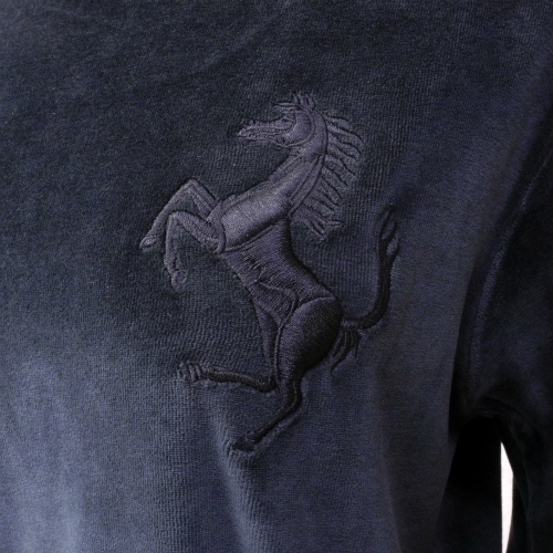 フェラーリ レディース ラウンド ネック セーター ブラック