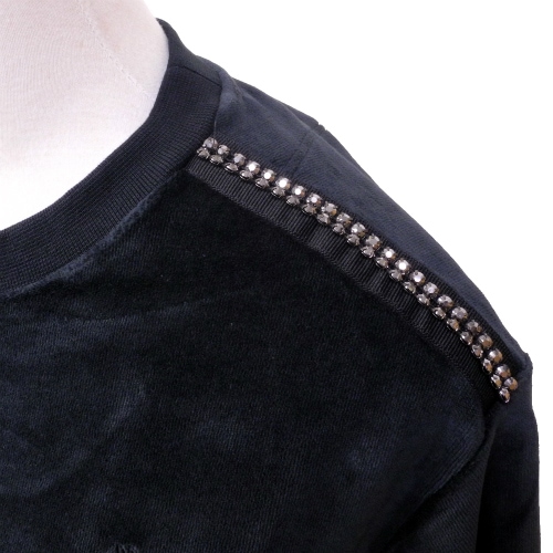 フェラーリ レディース ラウンド ネック セーター ブラック