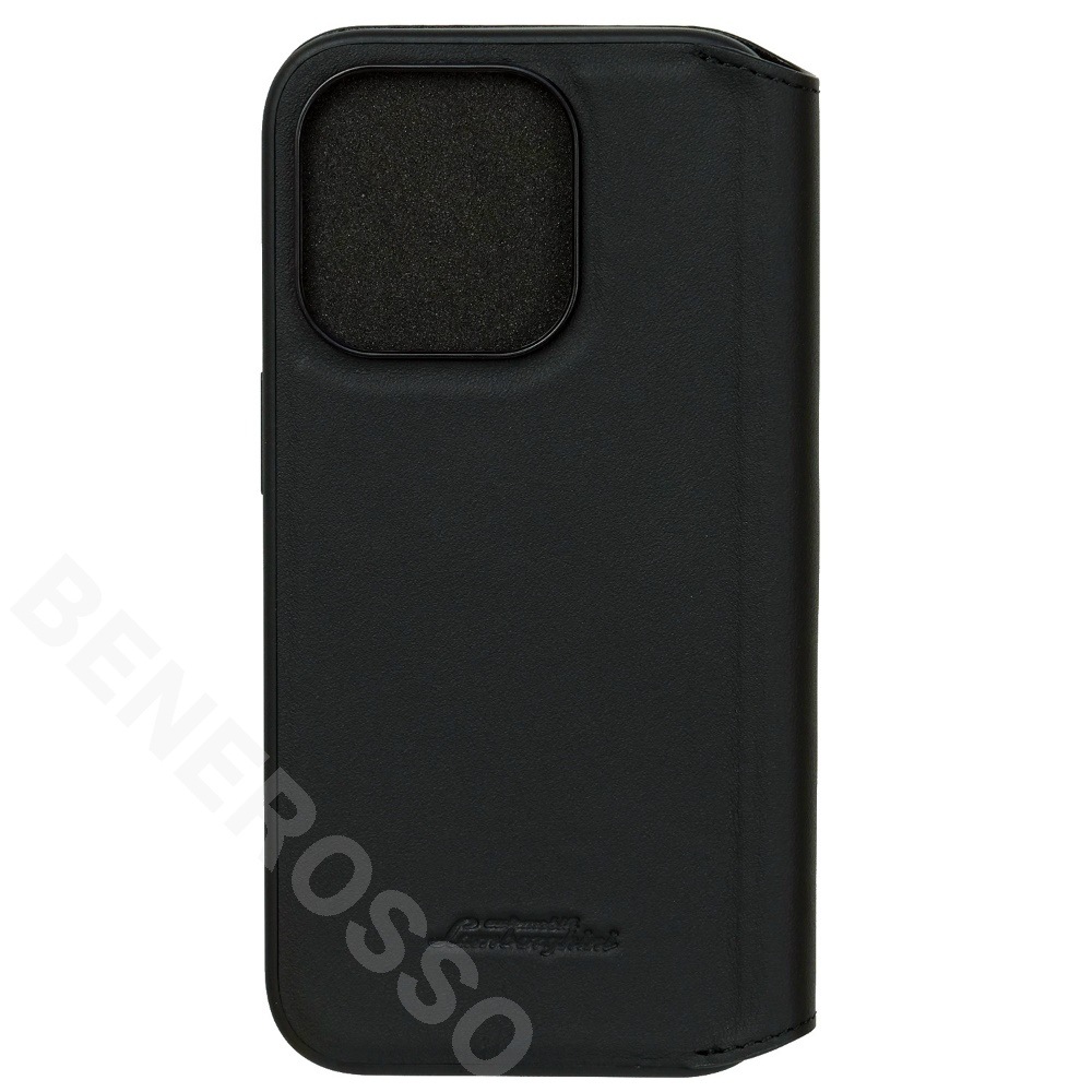 ランボルギーニ iPhone 15Pro レザー ブックタイプケース ウラカン D16 オレンジ LB-TPUFCIP15P-HU/D16-OE