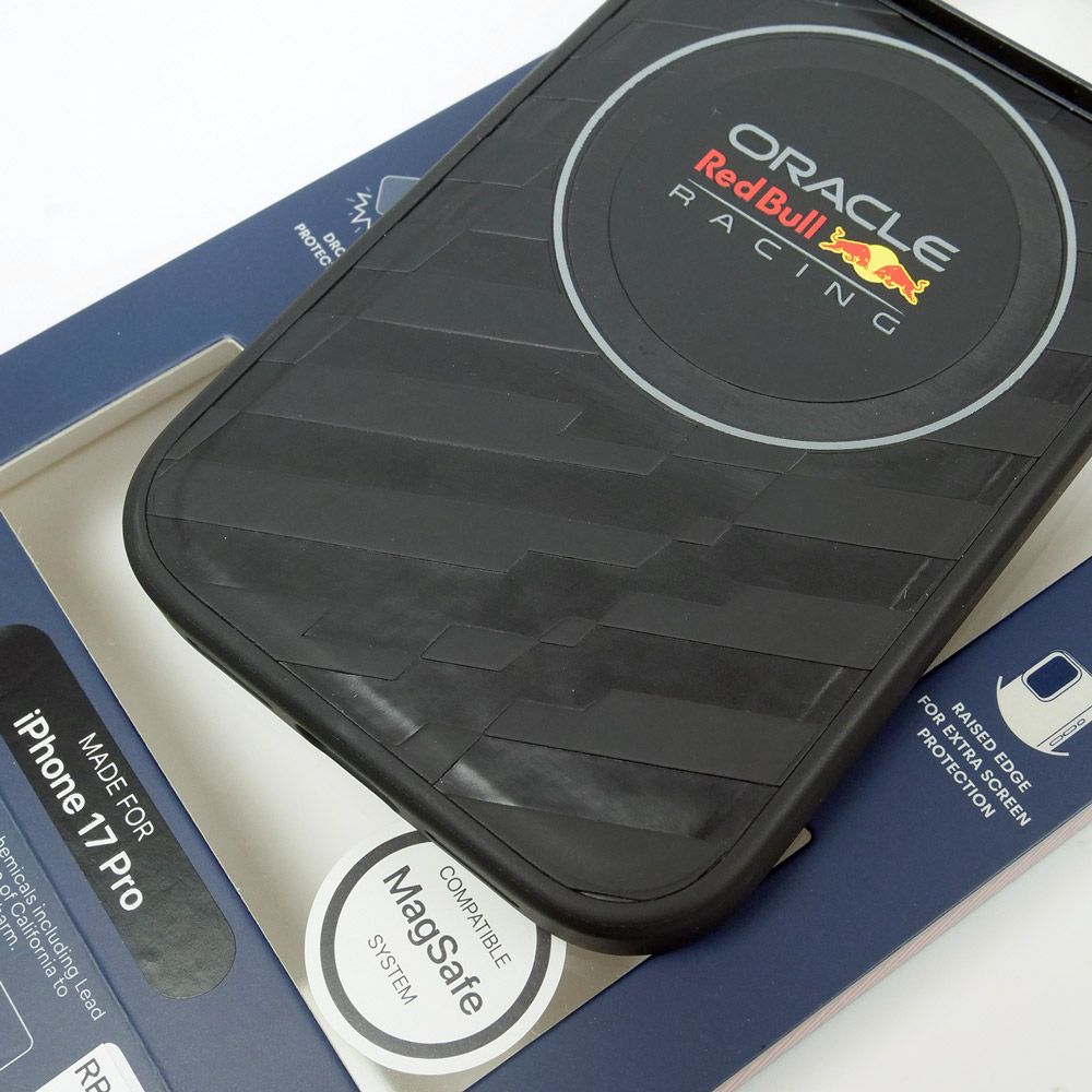 オラクル レッドブル レーシング iPhone 17Pro PUレザー バックカバー