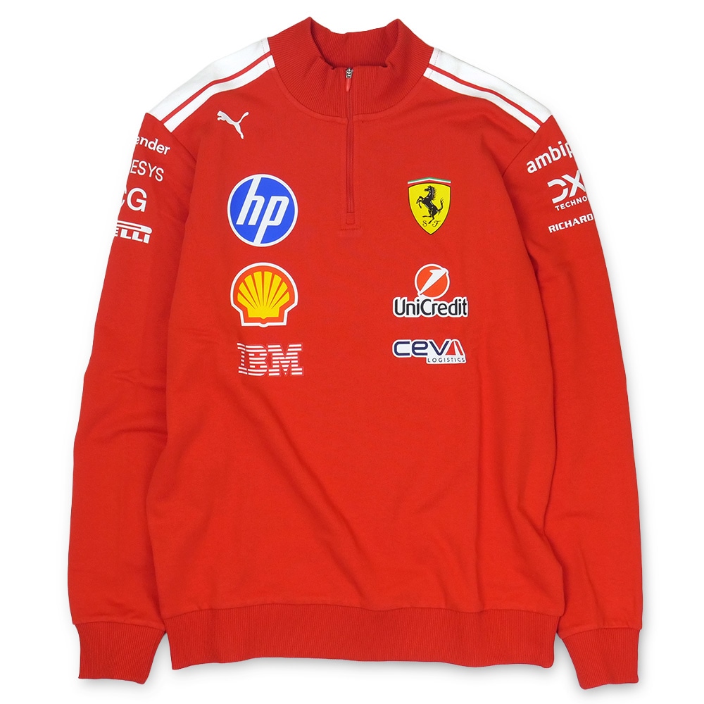 PUMA スクーデリア フェラーリ HP チーム T7 ハーフジップ ジャケット 2026 レッド 713821-01