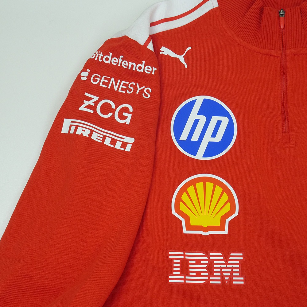 PUMA スクーデリア フェラーリ HP チーム T7 ハーフジップ ジャケット 2026 レッド 713821-01