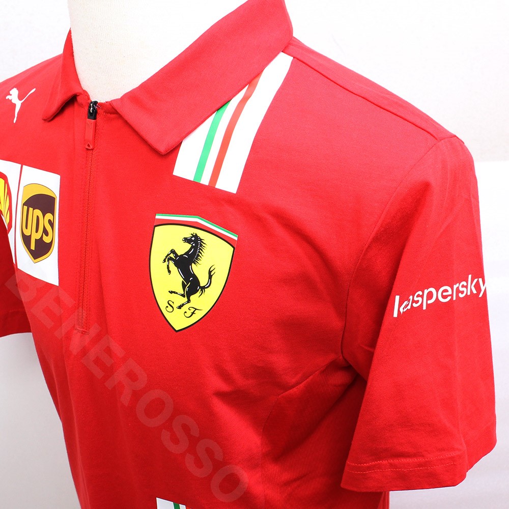 PUMA スクーデリア フェラーリ チーム ポロシャツ 2021 レッド 763032-02 