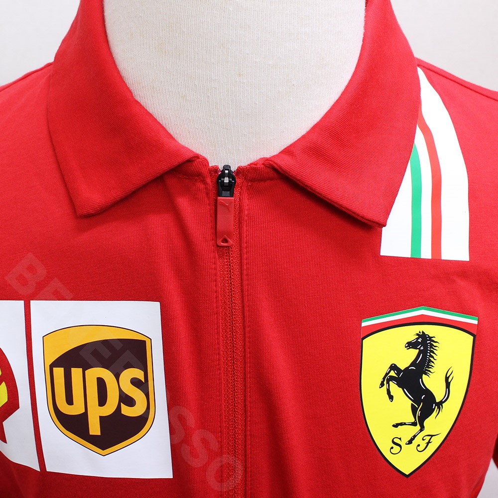 PUMA スクーデリア フェラーリ チーム ポロシャツ 2021 レッド 763032-02 