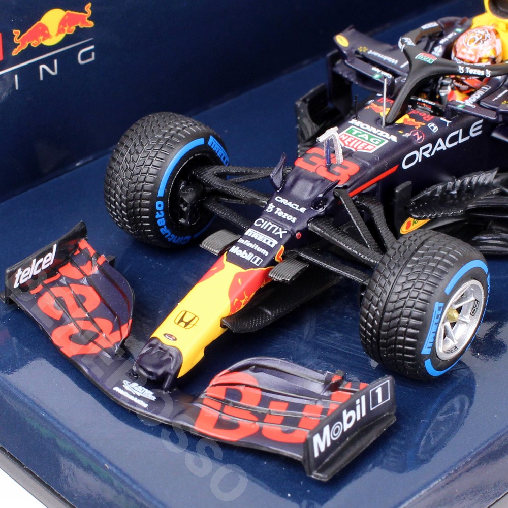 MINICHAMPS 1/43スケール レッドブル レーシング ホンダ RB16B M.フェルスタッペン ベルギーGP 2021 ウィナー 410211333