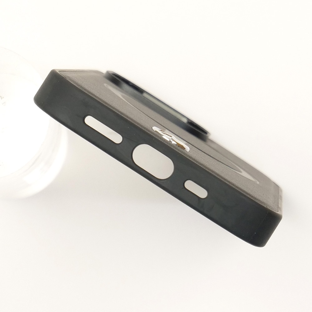 メルセデスベンツ iPhone 14Pro マグセーフ レザー バックカバー ブラック MEHMP14L23RCMK