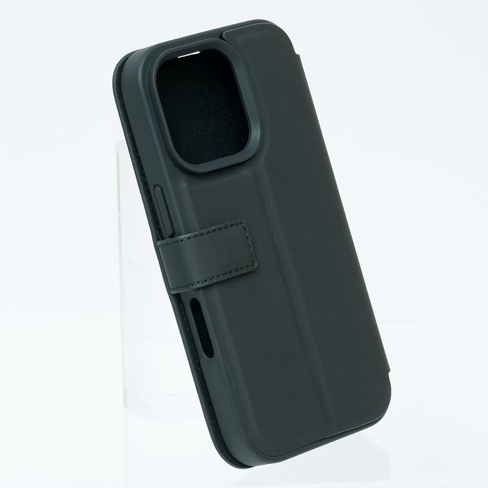 メルセデスベンツ iPhone 16Pro レザー ブックタイプケース WITH WAVES ブラック MEBKP16S23RWRSK