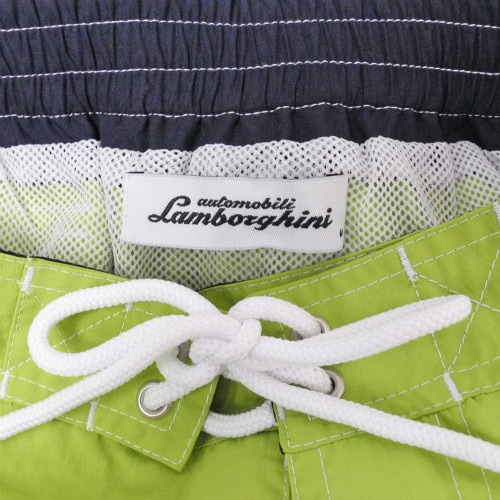 ランボルギーニ メンズ Bull ストライプ スイム トランクス ライムグリーン 9009952NNG087【返品・交換対象外】