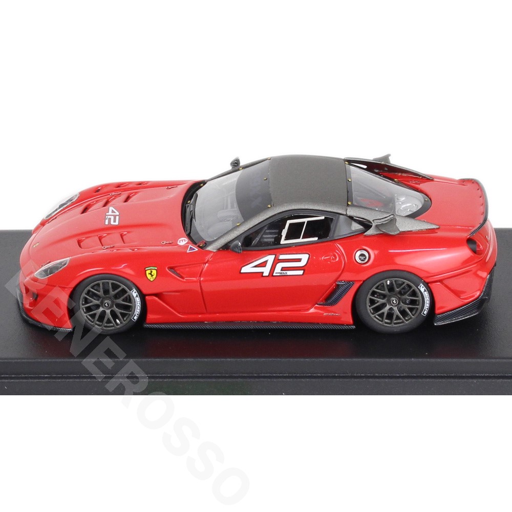 Look Smart 1/43スケール フェラーリ 599XX “Versione Clienti” #42 Rosso F1 / Grigio Ghisa Opaco LS368L