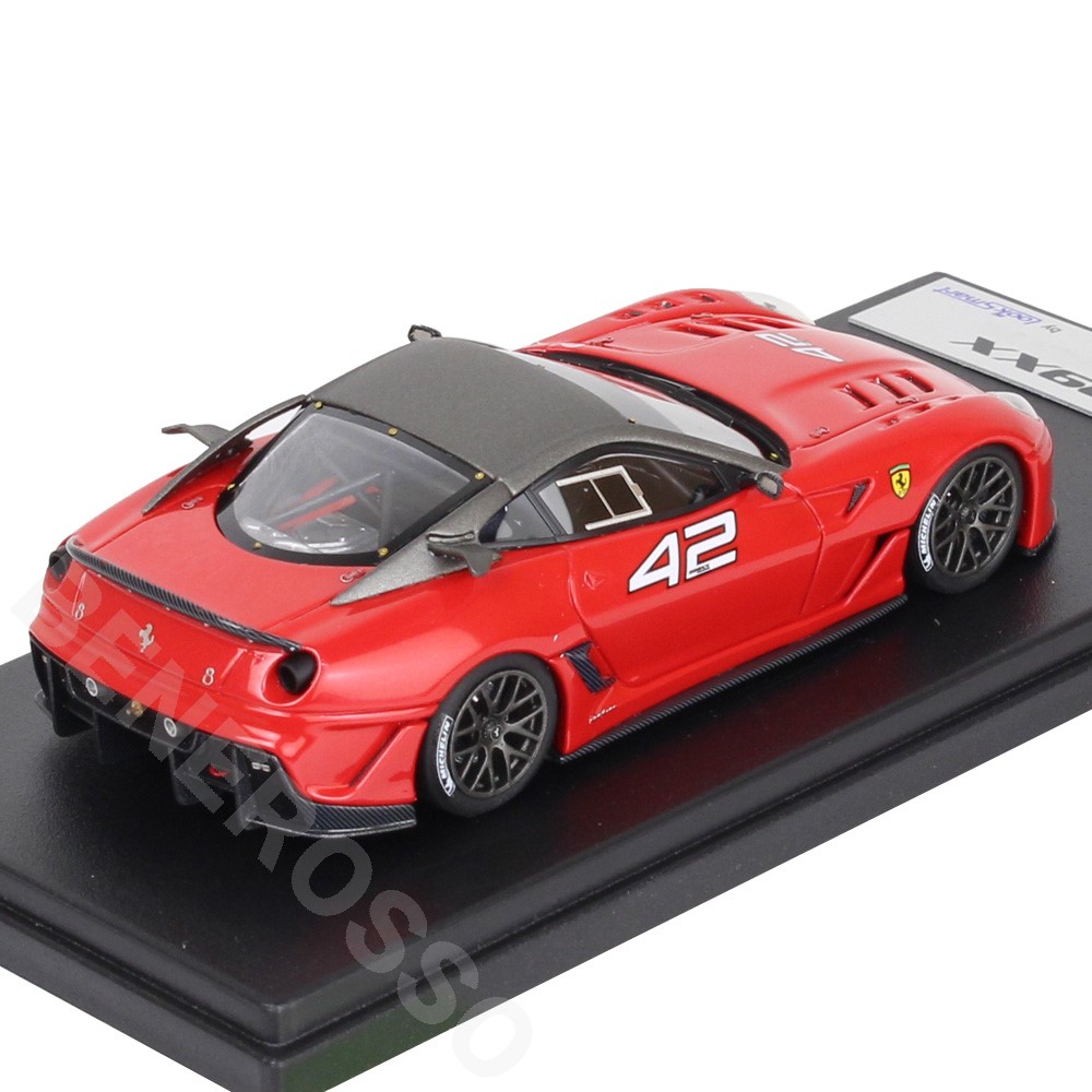 Look Smart 1/43スケール フェラーリ 599XX “Versione Clienti” #42 Rosso F1 / Grigio Ghisa Opaco LS368L