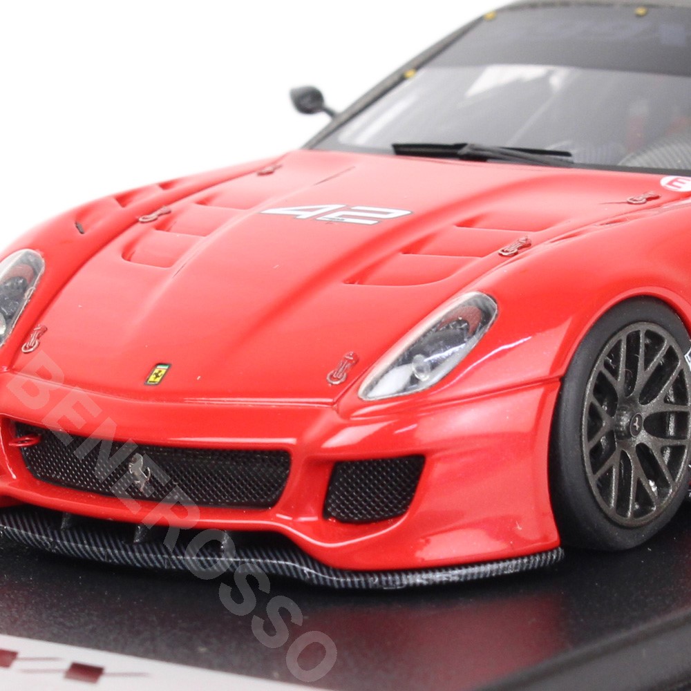 Look Smart 1/43スケール フェラーリ 599XX “Versione Clienti” #42 Rosso F1 / Grigio Ghisa Opaco LS368L