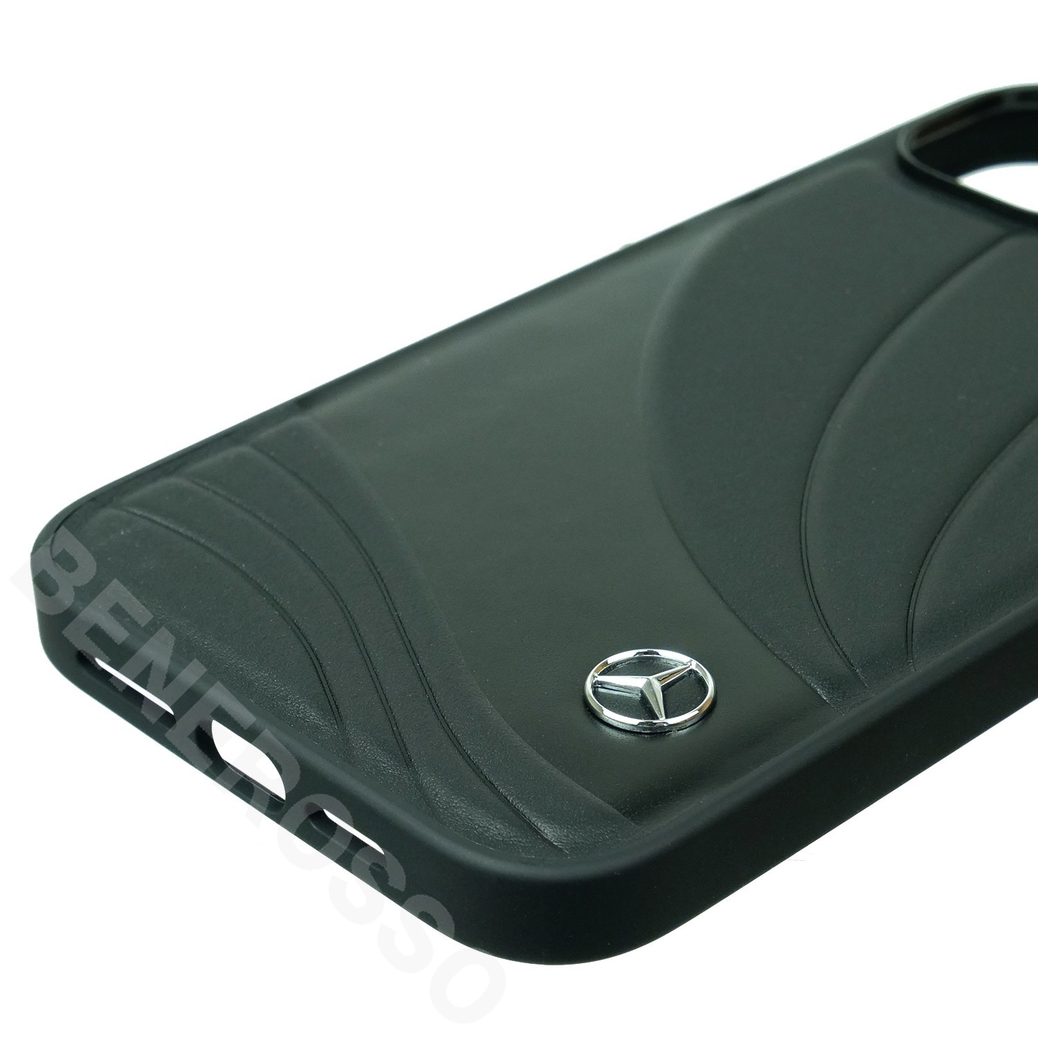 メルセデスベンツ 14Plus レザー バックカバー NEW WAVE III ブラック MEHCP14M8ROLK