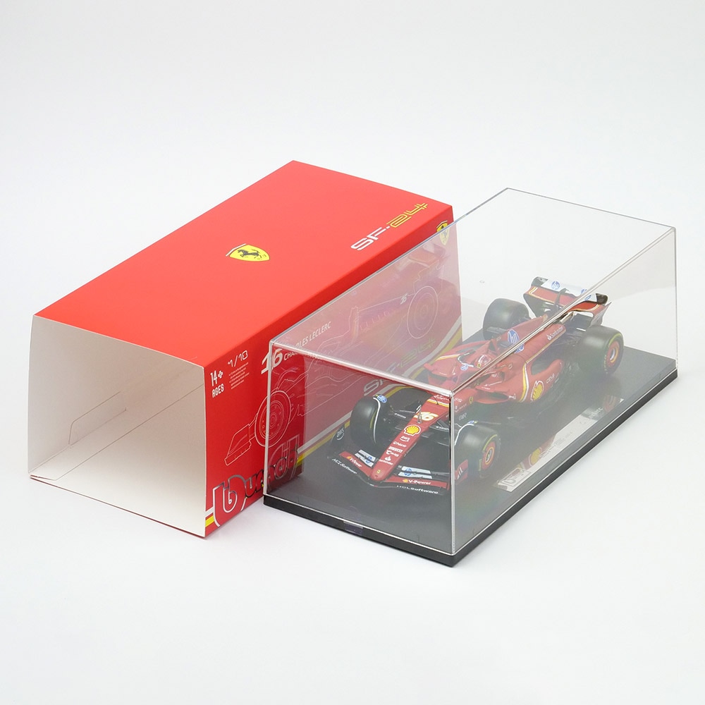 Bburago 1/18スケール フェラーリ SF24 C.ルクレール 2024 ケース付 BR
