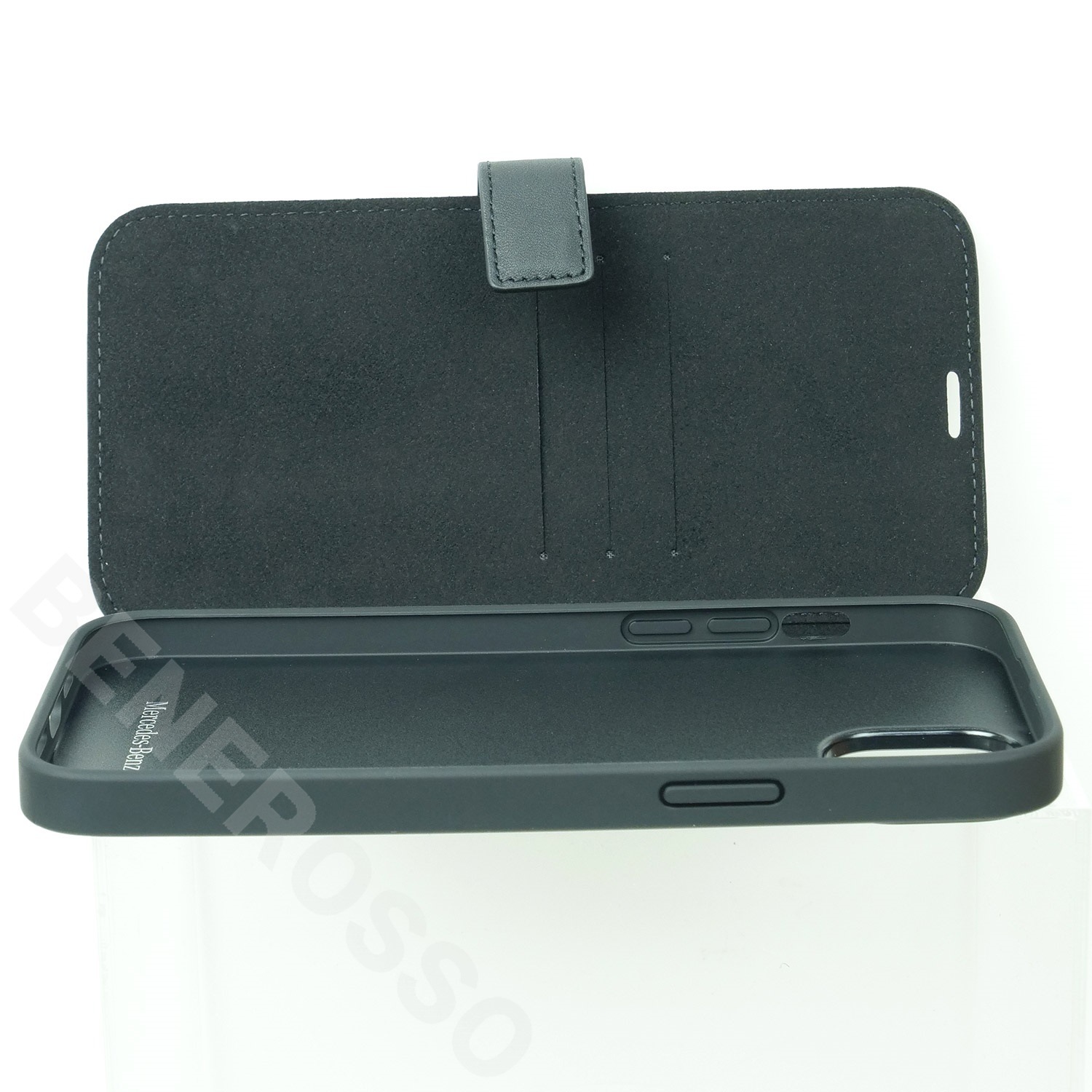 メルセデスベンツ 14Plus レザー ブックタイプ NEW WAVE III ブラック MEBKP14M8ROLK