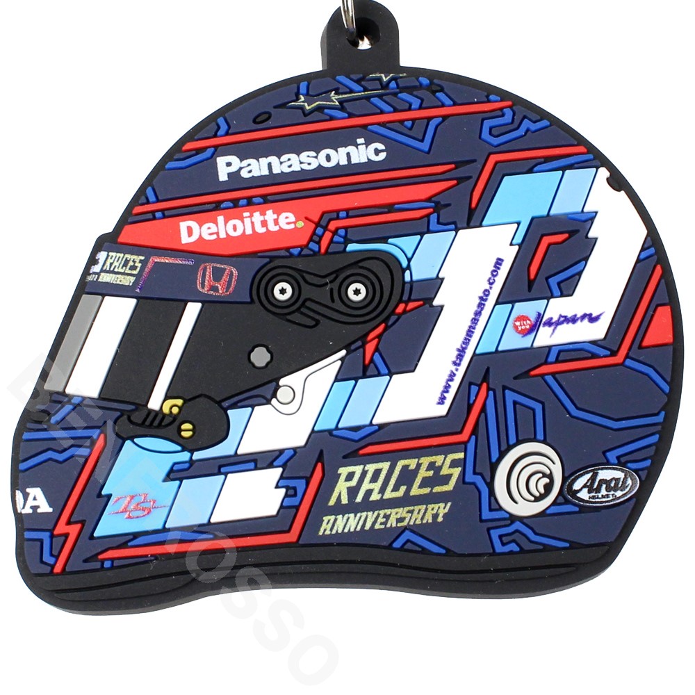 佐藤琢磨 インディカー200戦記念 PVC ヘルメットキーリング TS